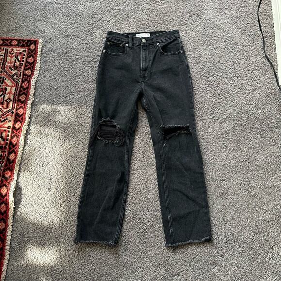Abercrombie & Fitch Denim - Abercrombie Ultra High Rise Ankle Straight Jeans
